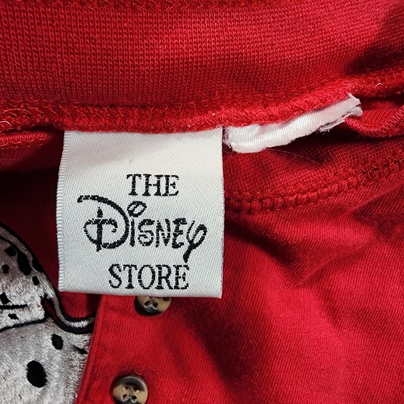 101 Dalmatians SIZE XL Embroidered  Shirt Red Henley Disney Mickey Inc VINTAGE - Picture 6 of 12